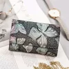 Peterson PTN 42108-ONBF szürke pillangó mintás bőr női pénztárca 12.5x8x2.5 cm