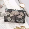 Peterson PTN 42108-ONBF szürke pillangó mintás bőr női pénztárca 12.5x8x2.5 cm
