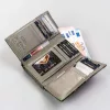 Peterson PTN 42108-ONBF szürke pillangó mintás bőr női pénztárca 12.5x8x2.5 cm