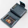 Peterson PTN 42329-ONBF kék mintás női bőr pénztárca RFID 14,5 x 9 cm
