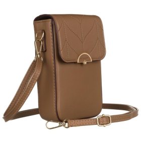   Peterson PTN M-16 barna női válltáska, mobiltartó 10.5 x 18.5 x 6 cm