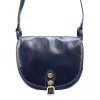 Florence 8863 M navy kék női bőr válltáska, oldaltáska 26 x 20 x 11 cm