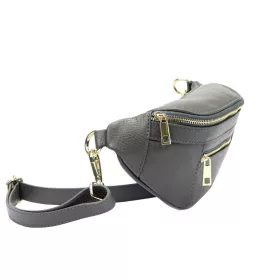   Luka 20-072 taupe női bőr övtáska, oldaltáska 30 x 13.5 x 8 cm