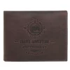 Peterson PTN N992-BE-TRAVEL barna férfi bőr pénztárca 12.8 x 9.5 x 2.8 cm
