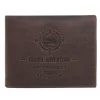 Peterson PTN N992-BE-TRAVEL barna férfi bőr pénztárca 12.8 x 9.5 x 2.8 cm
