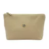 Gregorio COSMETICS-005 drapp női bőr kozmetikai táska 21 x 13 x 8 cm