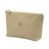 Gregorio COSMETICS-005 drapp női bőr kozmetikai táska 21 x 13 x 8 cm
