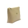 Gregorio COSMETICS-005 drapp női bőr kozmetikai táska 21 x 13 x 8 cm