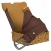 Peterson PTN PS-04 D.BROWN barna bőr öv 115 cm