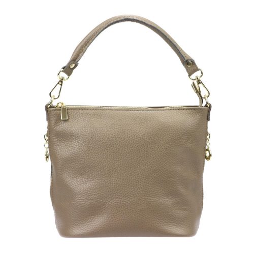 Patrizia 419-040 GOLD mogyoró női bőr válltáska, oldaltáska 24 x 20 x 13 cm