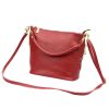 Patrizia 419-040 GOLD bordó női bőr válltáska, oldaltáska 24 x 20 x 13 cm