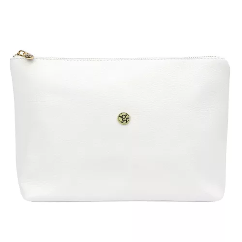 Gregorio COSMETICS-004   fehér női bőr kozmetikai táska 29 x 19 x 10 cm