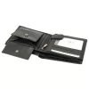Nordee ADL02-N992-VT fekete férfi bőr pénztárca 12.5 x 9.7 x 3 cm