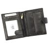Nordee ADL02-N4L-VT fekete férfi bőr pénztárca 11 x 12.8 x 3 cm