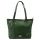 MiaMore 01-058 zöld női bőr válltáska, shopper 40 x 30 x 12 cm