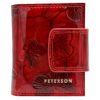 Peterson PTN 42329-BF piros női bőr pénztárca 8.5 x 10.5 x 3 cm