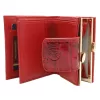 Peterson PTN 42329-BF piros női bőr pénztárca 8.5 x 10.5 x 3 cm