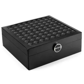   PATRIZIA BEAUTY-23001 fekete női ékszerdoboz 25.5 x 9 x 25.5 cm