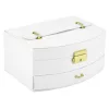 PATRIZIA BEAUTY-23003 fehér női ékszerdoboz 15 x 10 x 20 cm