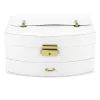 PATRIZIA BEAUTY-23003 fehér női ékszerdoboz 15 x 10 x 20 cm