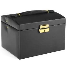   PATRIZIA BEAUTY-23004 fekete kisméreű ékszerdoboz 14 x 12 x 17 cm