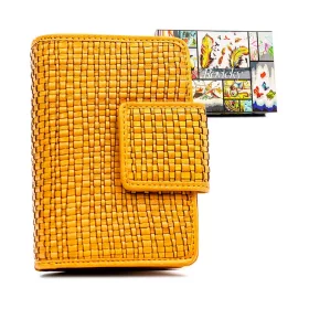   Rovicky R-613-DDW narancs női bőr pénztárca 9 x 13,5 x 3 cm