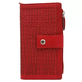   Rovicky R-861-DDW piros női bőr pénztárca 10 x 19, 5 x 2 cm