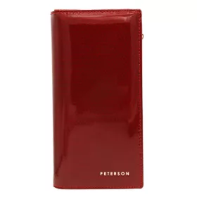   Peterson PTN 421431-SBR piros női bőr pénztárca 19.5 x 10 x 3.5 cm