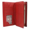 Peterson PTN 421431-SBR piros női bőr pénztárca 19.5 x 10 x 3.5 cm