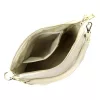 Patrizia 419-040 GOLD bézs női bőr válltáska, oldaltáska 24 x 20 x 13 cm