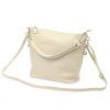 Patrizia 419-040 GOLD bézs női bőr válltáska, oldaltáska 24 x 20 x 13 cm