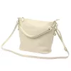 Patrizia 419-040 GOLD bézs női bőr válltáska, oldaltáska 24 x 20 x 13 cm