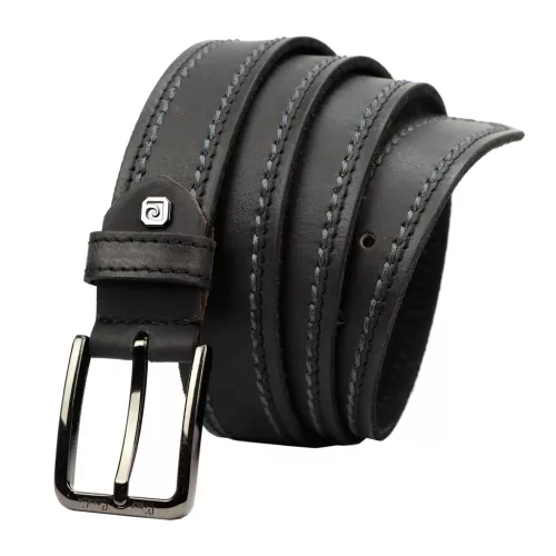 Pierre Cardin 612 KAM02 fekete férfi bőr öv
