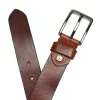 Pierre Cardin 5077 KAM02 barna férfi marhabőr öv, farmeröv 125 x 3.5 cm