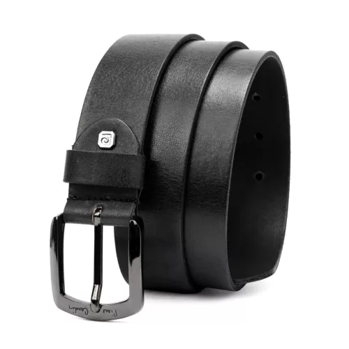 Pierre Cardin 507 KAM01 fekete férfi bőr farmer öv 125 x 4 cm