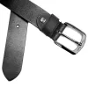 Pierre Cardin 507 KAM01 fekete férfi bőr farmer öv 125 x 4 cm