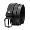 Pierre Cardin 507 KAM01 fekete férfi bőr farmer öv 125 x 4 cm