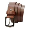 Pierre Cardin 507 KAM01 barna férfi bőr farmer öv 125 x 4 cm