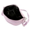 MiaMore 01-029 Z lila női bőr válltáska, oldaltáska, crossbody 28 x 20 x 7 cm