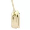 MiaMore 01-064 krém női bőr válltáska 22.5 x 18 x 9 cm