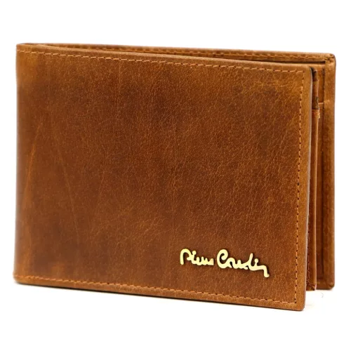 Pierre Cardin Tilak110 8806 férfi bőr pénztárca, konyak, 12,5 × 9,5 cm
