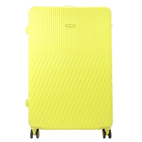   Leonardo da Vinci nagyméretű sárga ABS keményfalú bőrönd 54 x 85 x 32 cm