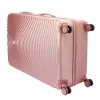 Leonardo da Vinci 3036-1 5 részes rosegold abs bőrönd szett