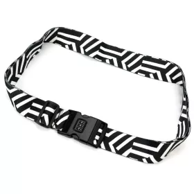   Gregorio Luggage Strap D2 fekete-fehér bőrönd biztonsági zár 5 cm