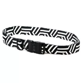   Gregorio Luggage Strap D2 fekete-fehér bőrönd biztonsági zár 5 cm