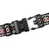 Gregorio Luggage Strap D4 mintás bordó bőrönd biztonsági öv 5 cm