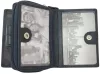 Giorgio Carelli női kék bőr átfogópántos pénztárca RFID védelemmel, 12 x 9 cm