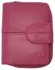 Giorgio Carelli női magenta bőr átfogópántos pénztárca RFID védelemmel, 12 x 9 cm