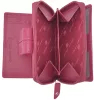 Giorgio Carelli női magenta bőr átfogópántos pénztárca RFID védelemmel, 12 x 9 cm