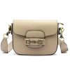 Luka 20-095 bézs női bőr válltáska, oldaltáska 23 x 17 x 8 cm